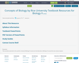 Concepts of Biology by Rice University Textbook Resources for Biology II