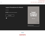 Layout Procedures for Metals