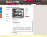 American Consumer Culture, Fall 2007