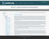 Human Resource Management (Business 301)