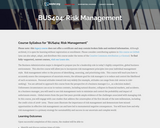 Risk Management (Business 404)