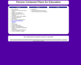 Person Centered Plans for Education