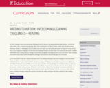 Writing to Inform: Overcoming Learning Challenges—Reading