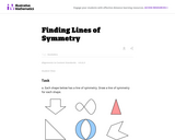 Illustrative Mathematics... Finding Lines of Symmetry