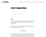 Illustrative Mathematics... Cari's Aquarium