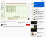 Evaluate Expressions (Common Core 3/4 Math Ex 3)