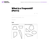 Illustrative Mathematics... What is a Trapezoid?