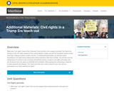 Additional Materials: Civil rights in a Trump Era teach-out – The Civil Rights Litigation Schoolhouse
