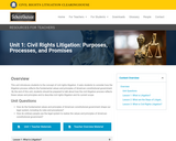Purposes, Processes, and Promises – The Civil Rights Litigation Schoolhouse