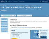 EXPLORING HUMAN RIGHTS: THE BREADWINNER Lesson 20