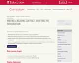 Writing a Reading Contract: Drafting the Introduction