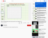 Sketch a Rectangle With a Given Area (Common Core 3/4 Math Ex 17)