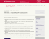 Writing a Literary Essay: Conclusion