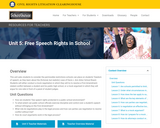 Free Speech Rights in School – The Civil Rights Litigation Schoolhouse