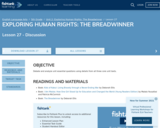 EXPLORING HUMAN RIGHTS: THE BREADWINNER Lesson 27 - Discussion