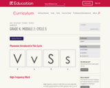 Grade K: Module 2: Cycle 5- Letters V and S