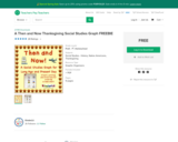 A Then and Now Thanksgiving Social Studies Graph FREEBIE by KinderLit