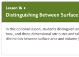 Distinguishing Between Surface Area and Volume