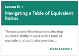 Navigating a Table of Equivalent Ratios