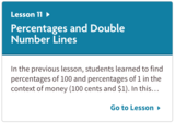 Percentages and Double Number Lines