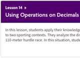 Using Operations on Decimals to Solve Problems