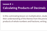 Calculating Products of Decimals