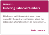 Ordering Rational Numbers