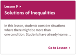 Solutions of Inequalities