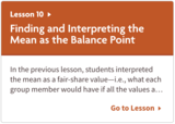 Finding and Interpreting the Mean as the Balance Point