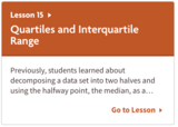 Quartiles and Interquartile Range