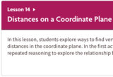 Distances on a Coordinate Plane