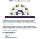 MITECS Core Content Crosswalk