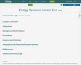 Energy Resource Lesson Five