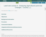Land Use Lesson 6 : Analyzing Agricultural Land Use Changes : Country