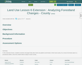 Land Use Lesson 6 Extension : Analyzing Forestland Changes - County