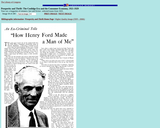 "How Henry Ford Made a Man of Me"