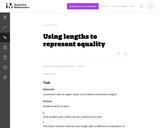 Using lengths to represent equality