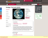 Ecology I: The Earth System, Fall 2009