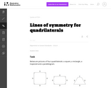 Lines of Symmetry For Quadrilaterals