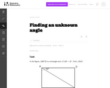 Finding an   Unknown Angle