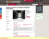 Database, Internet, and Systems Integration Technologies, Fall 2013