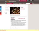 Continuum Electromechanics, Spring 2009