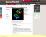 Molecular Aspects of Chemical Engineering, Fall 2004