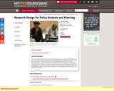 Research Design for Policy Analysis and Planning, Fall 2007