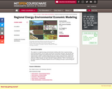 Regional Energy-Environmental Economic Modeling, Spring 2007