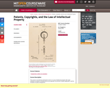 Patents, Copyrights, and the Law of Intellectual Property, Spring 2013