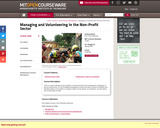 Managing and Volunteering In the Non-Profit Sector, Spring 2005