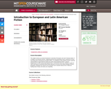 Introduction to European and Latin American Fiction, Fall 2006