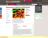 Nanomechanics of Materials and Biomaterials, Spring 2007
