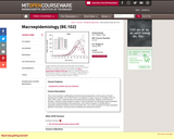 Macroepidemiology (BE.102), Spring 2005